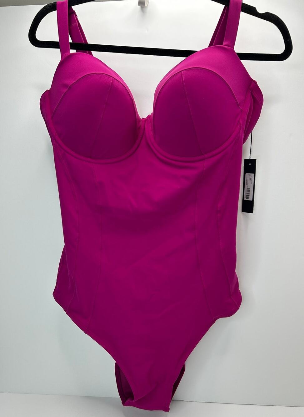 TA3 Lushy Sculpting Push-up 1 Piece Swimsuit Berry Women 3X Reg/Long D/DD NWT